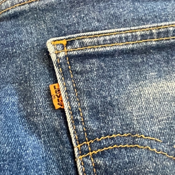 LEVI’S 80’s Vintage Orange Tab 517 Boot Cut Jeans, Size 34 x 31 - Picture 6 of 9